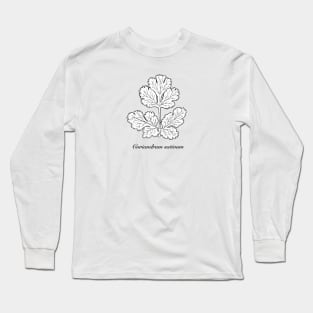 Coriandrum sativum - Coriander or cilantro. Long Sleeve T-Shirt